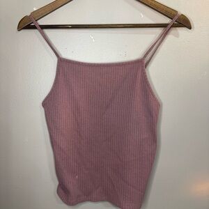 American Eagle Outfitters Dusty Pink Ribbed Camisole